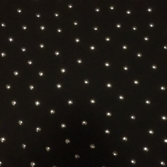 Forever 21 Black Sweatshirt Top size S Gold Studded Long Sleeve Crewneck - Picture 2 of 4